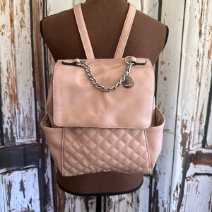 Nine West Pink Quilted Backpack
